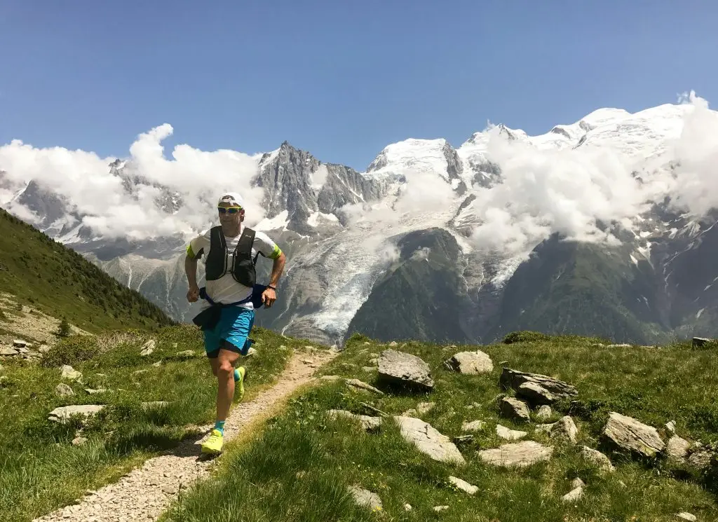 Trail running adventure in the alps