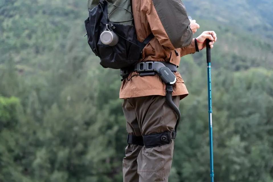 The Dnsys Exoskeleton on a the trail -DNSYS