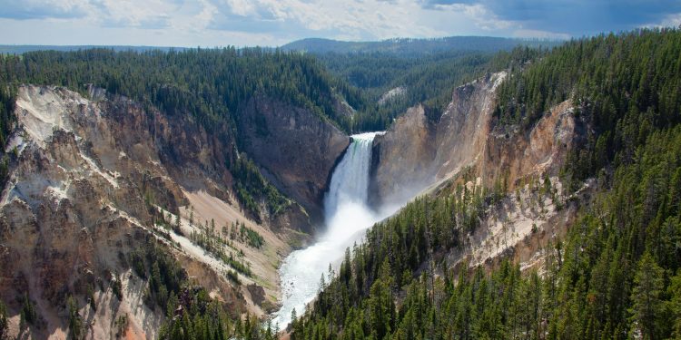 Grand Canyon of Yellowstone Waterfall